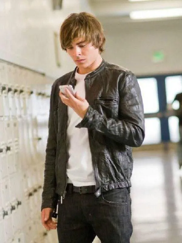 17 Again Mike Zac Efron Leather Jacket