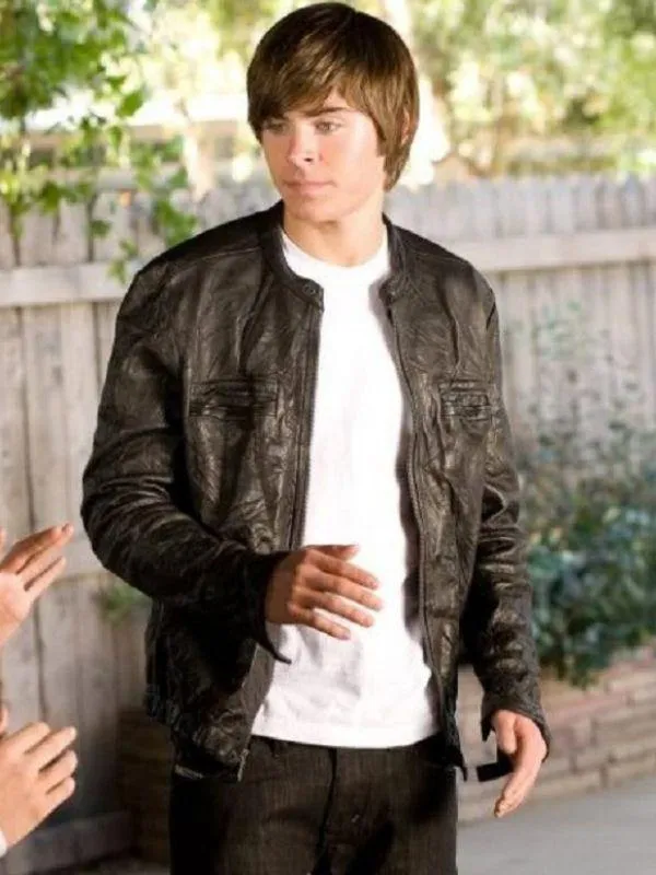 17 Again Mike Zac Efron Leather Jacket