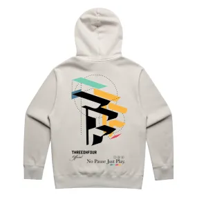 304 Womens TOF 3D Hoodie Faded Bone