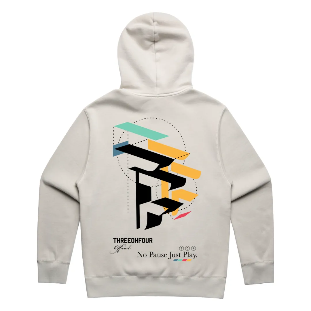 304 Womens TOF 3D Hoodie Faded Bone