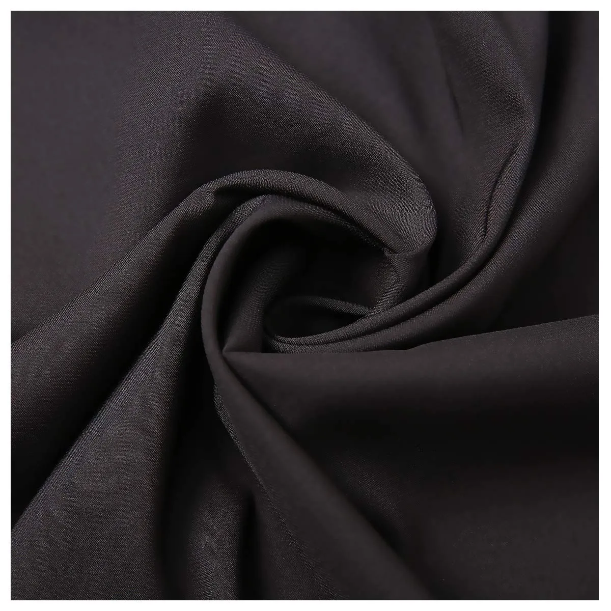 AOLIGE Scarf Satin Square Neck hair scarfs for Women 27" x 27" Black