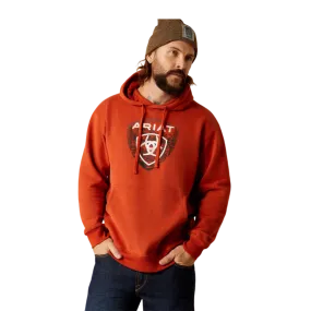 Ariat Men's Forest Badge Dark Orange Hoodie