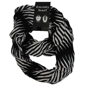 Black and White Infinity Scarf