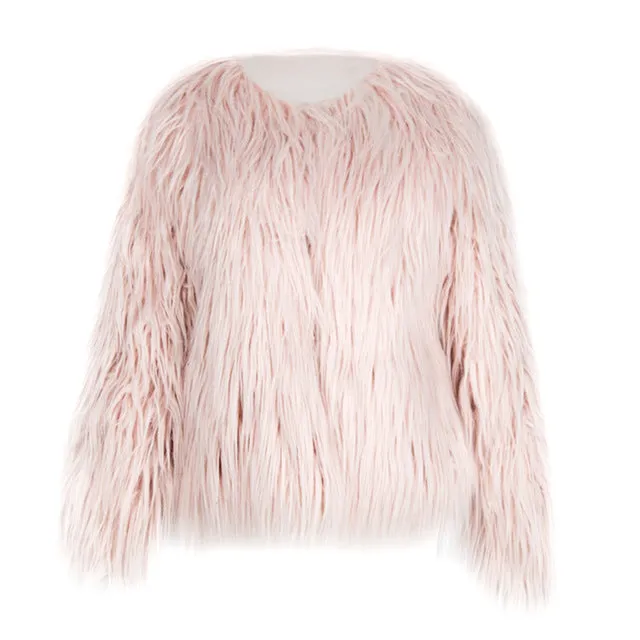 Bridget Faux Fur Jacket - Pink