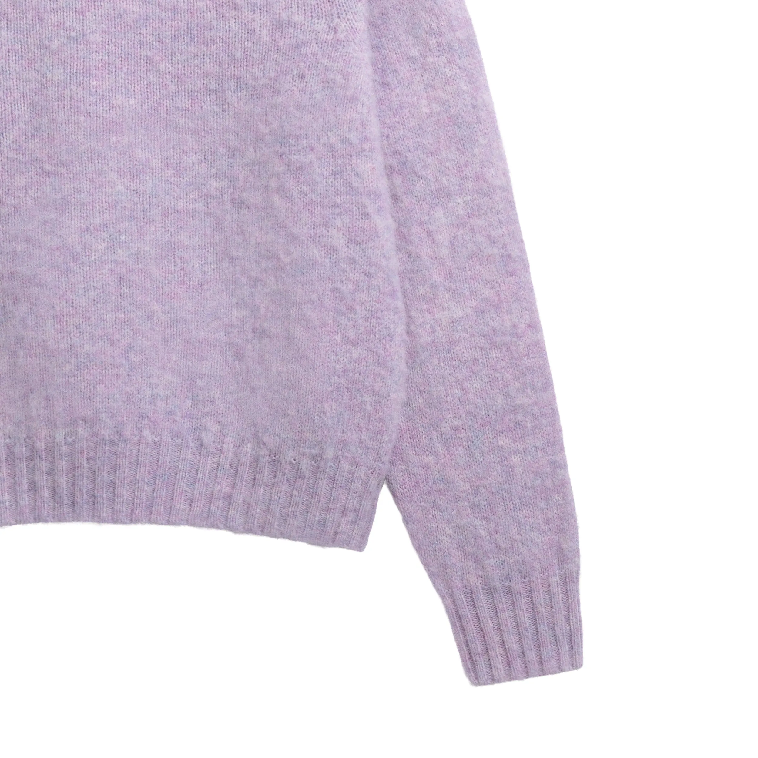 Brushed Cropped Shetland Wool Jumper