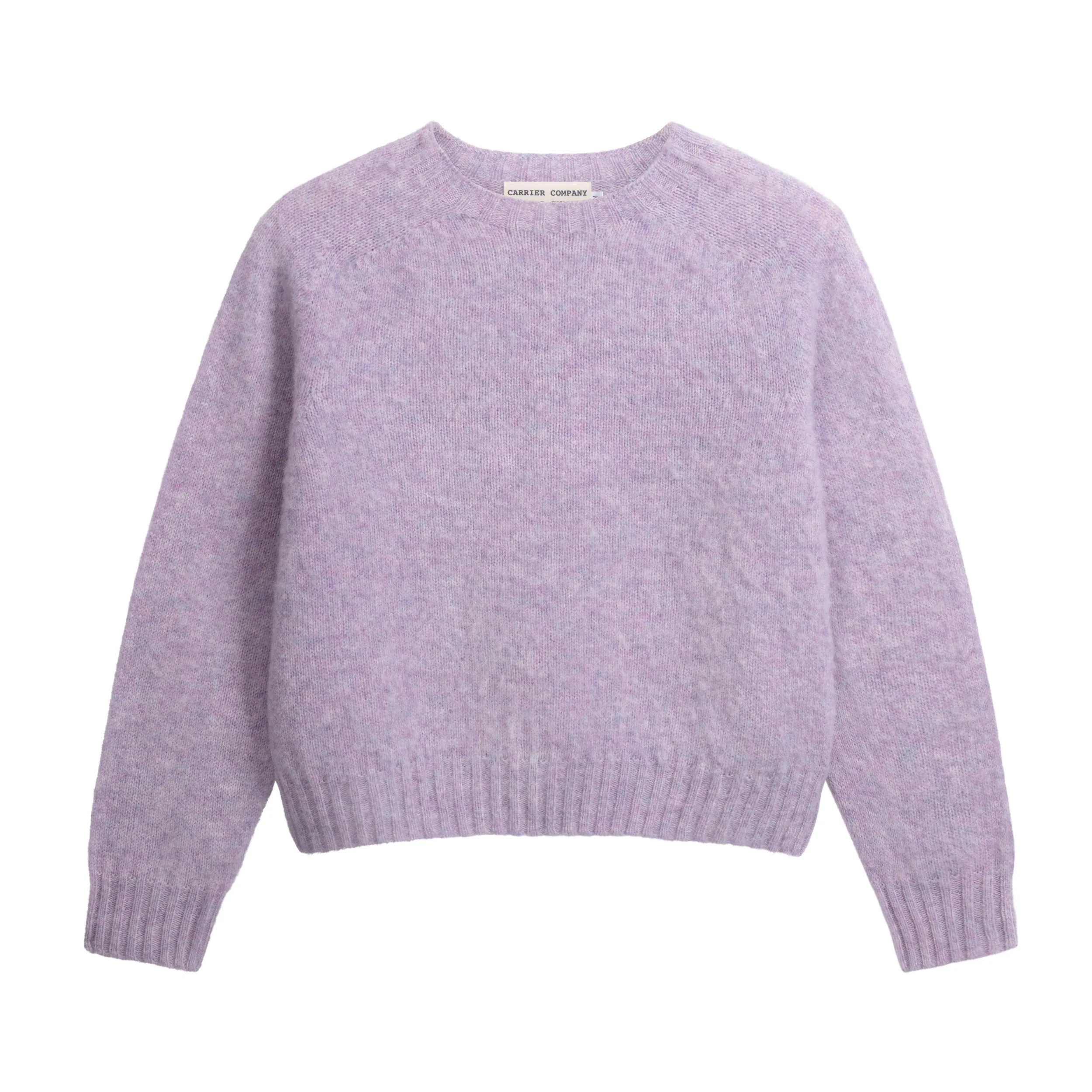 Brushed Cropped Shetland Wool Jumper