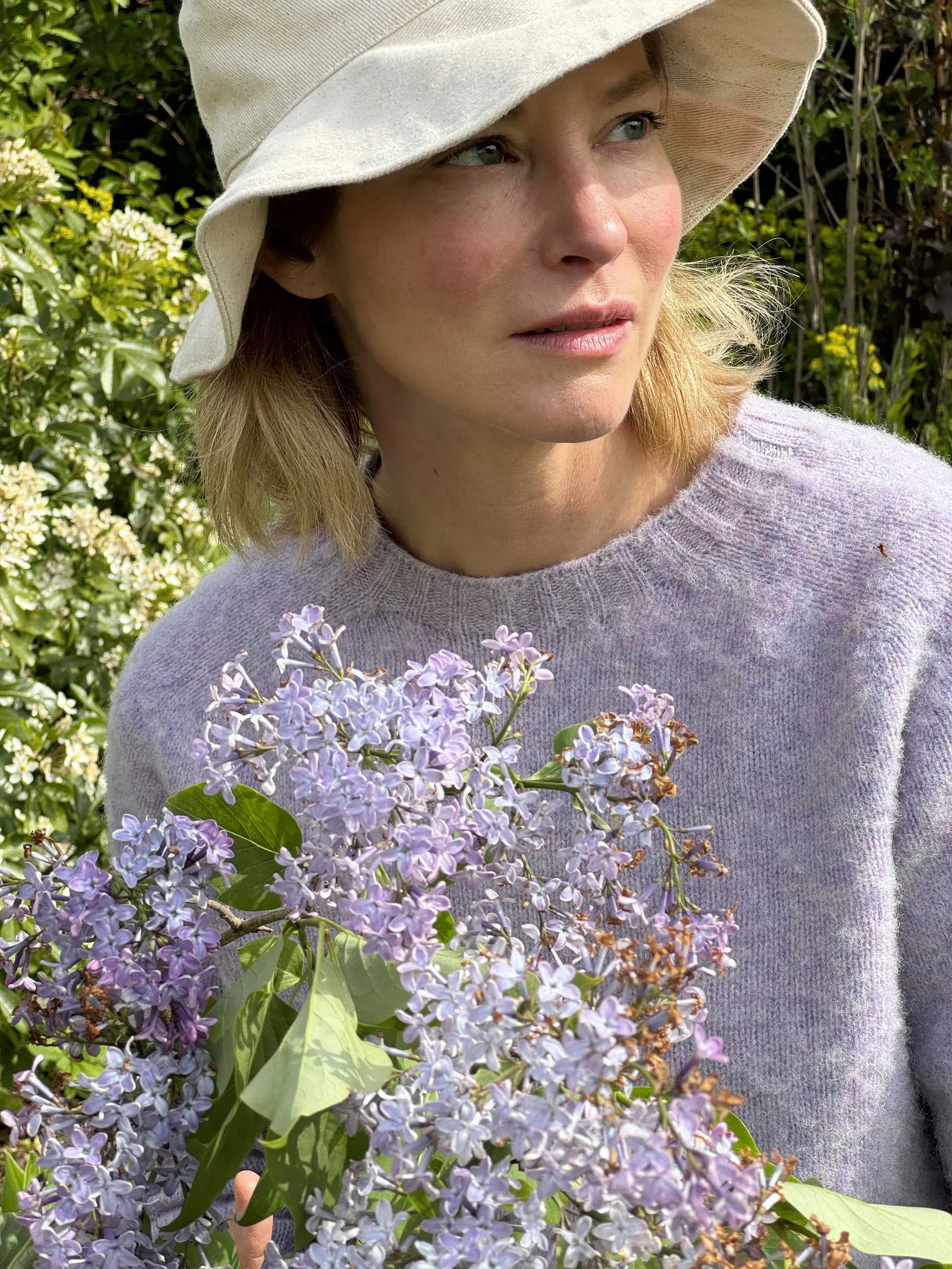 Brushed Cropped Shetland Wool Jumper
