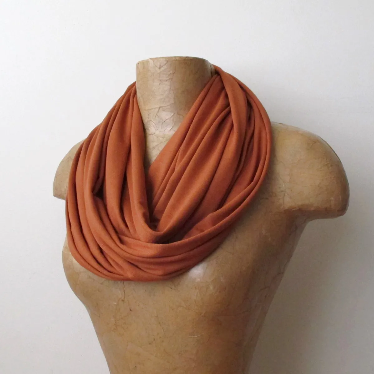 BURNT ORANGE Infinity Scarf