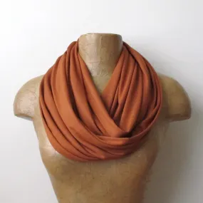 BURNT ORANGE Infinity Scarf
