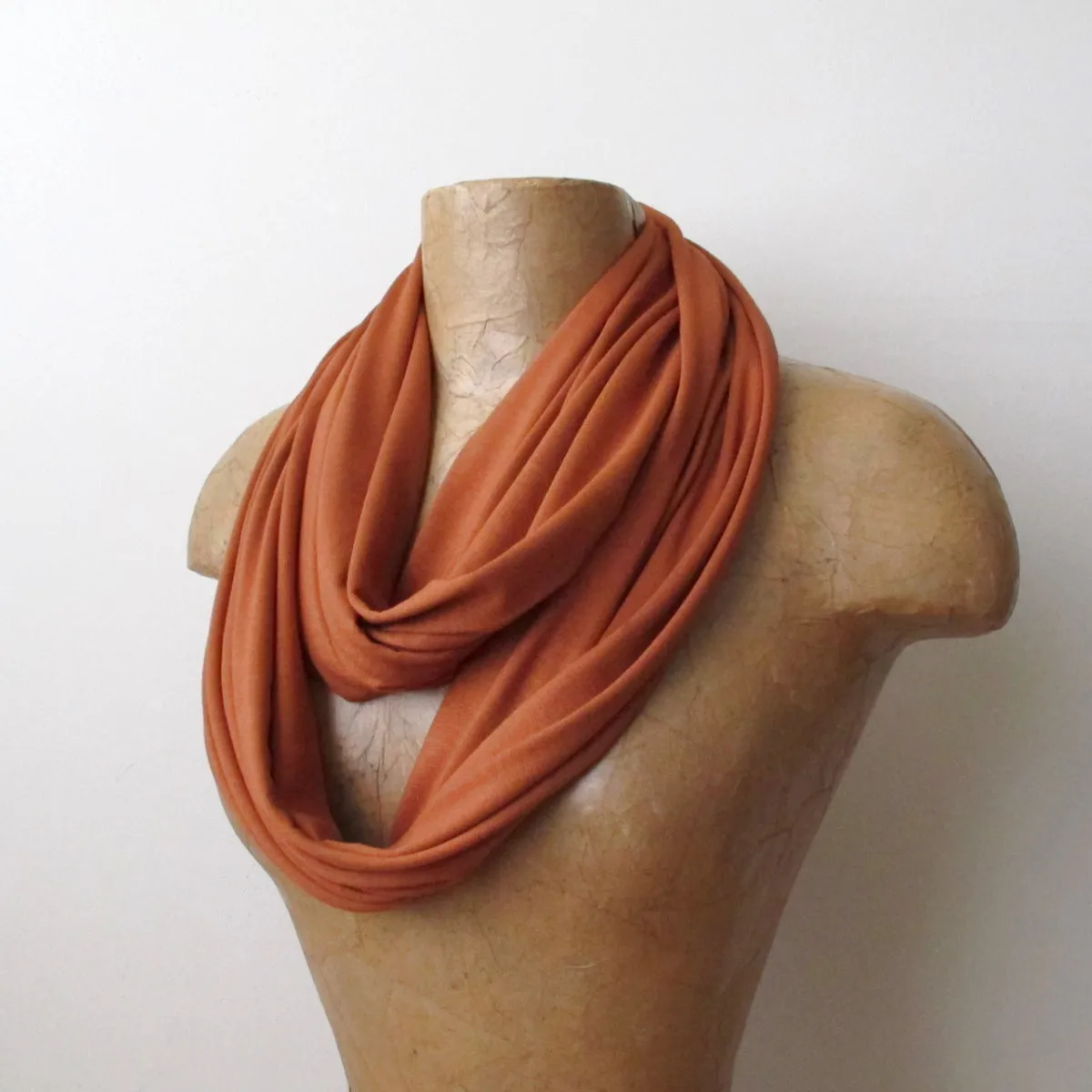 BURNT ORANGE Infinity Scarf