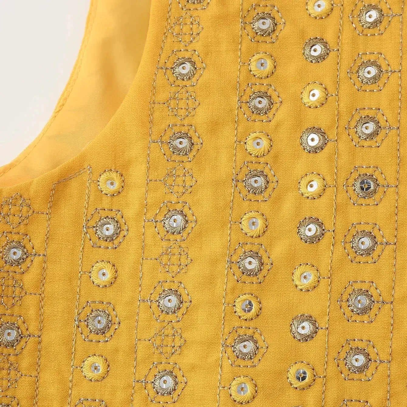 Catori Sequin Embroidery Boho Vests