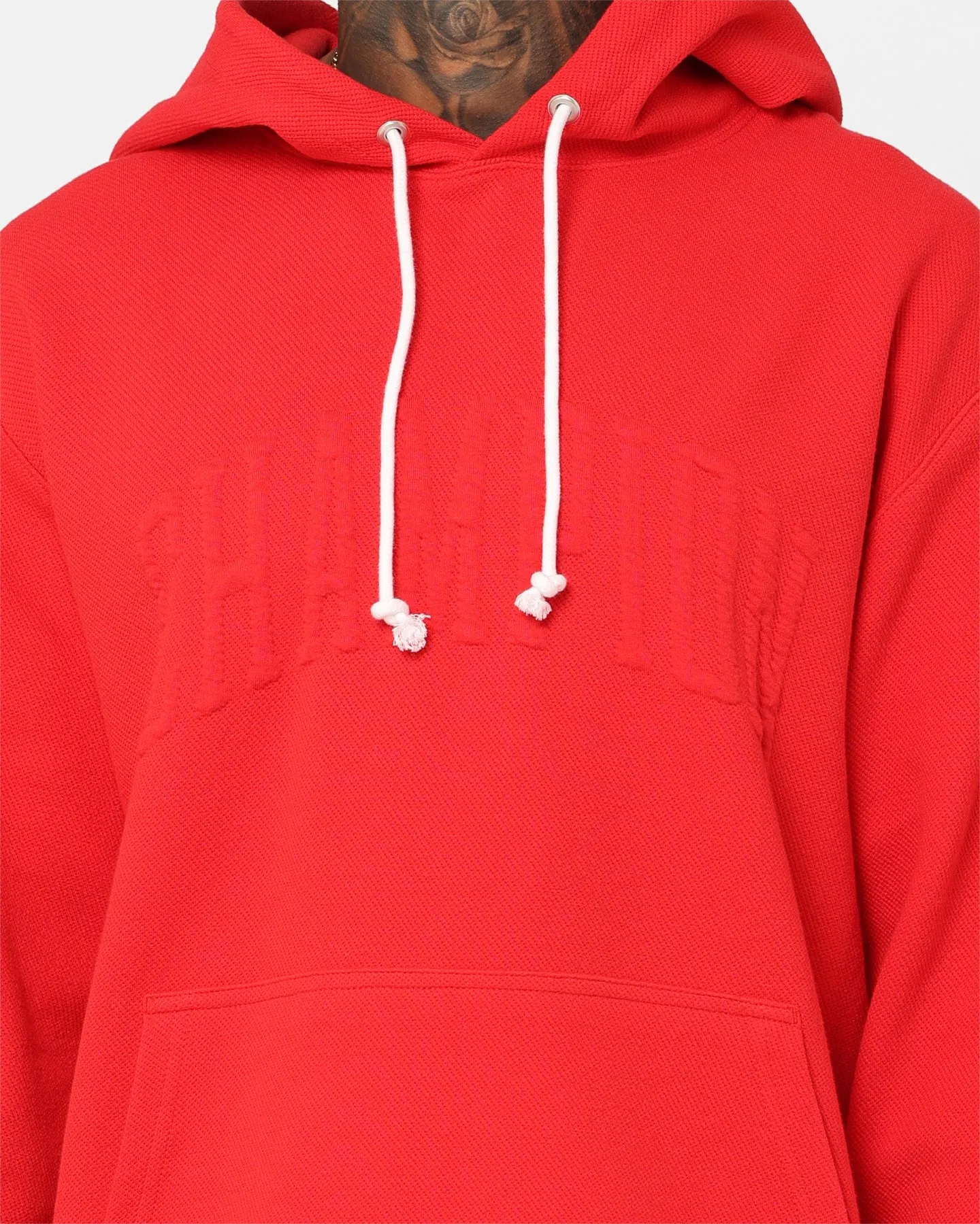 Champion Lifestyle Jacquard Twill Hoodie Scarlet