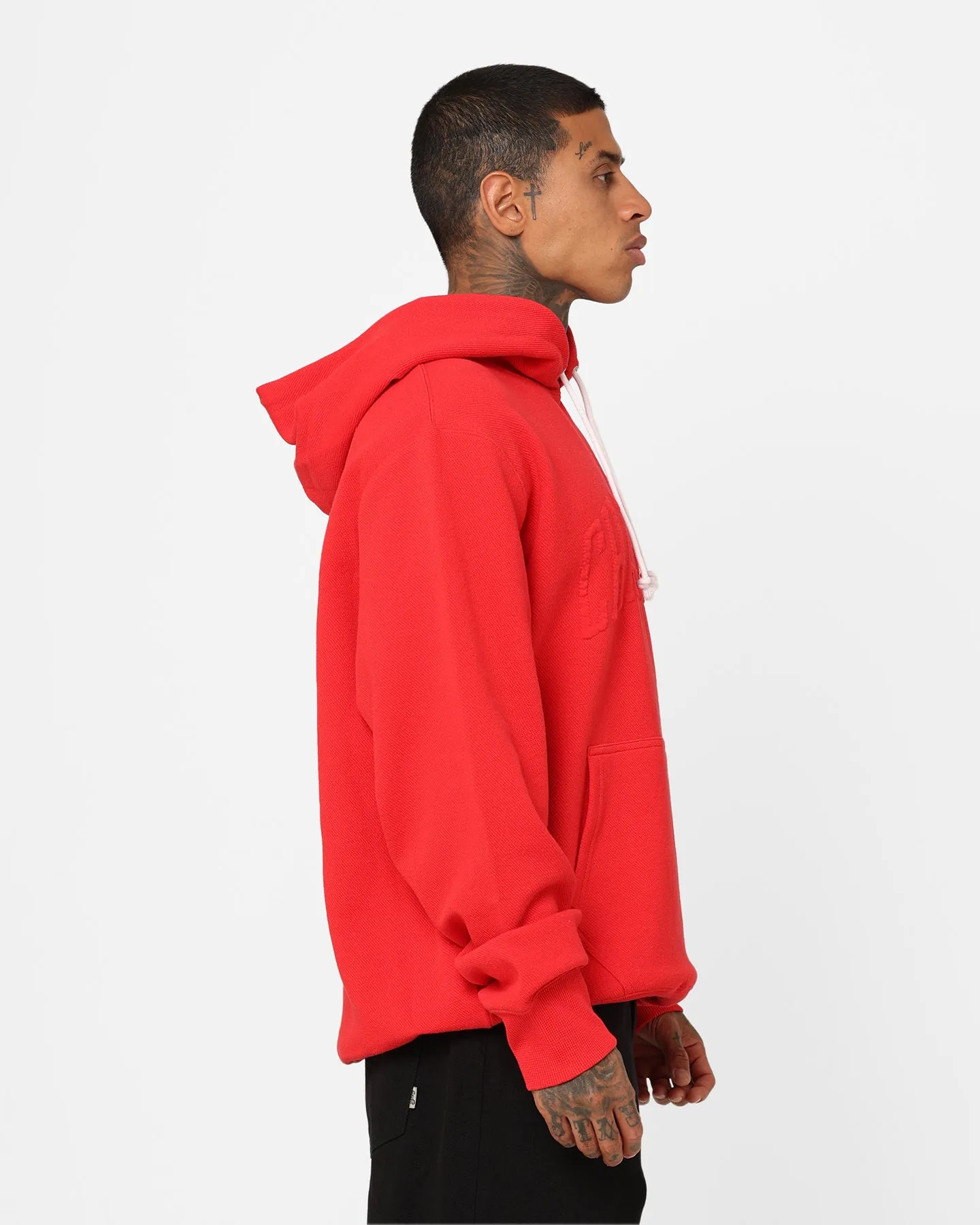 Champion Lifestyle Jacquard Twill Hoodie Scarlet
