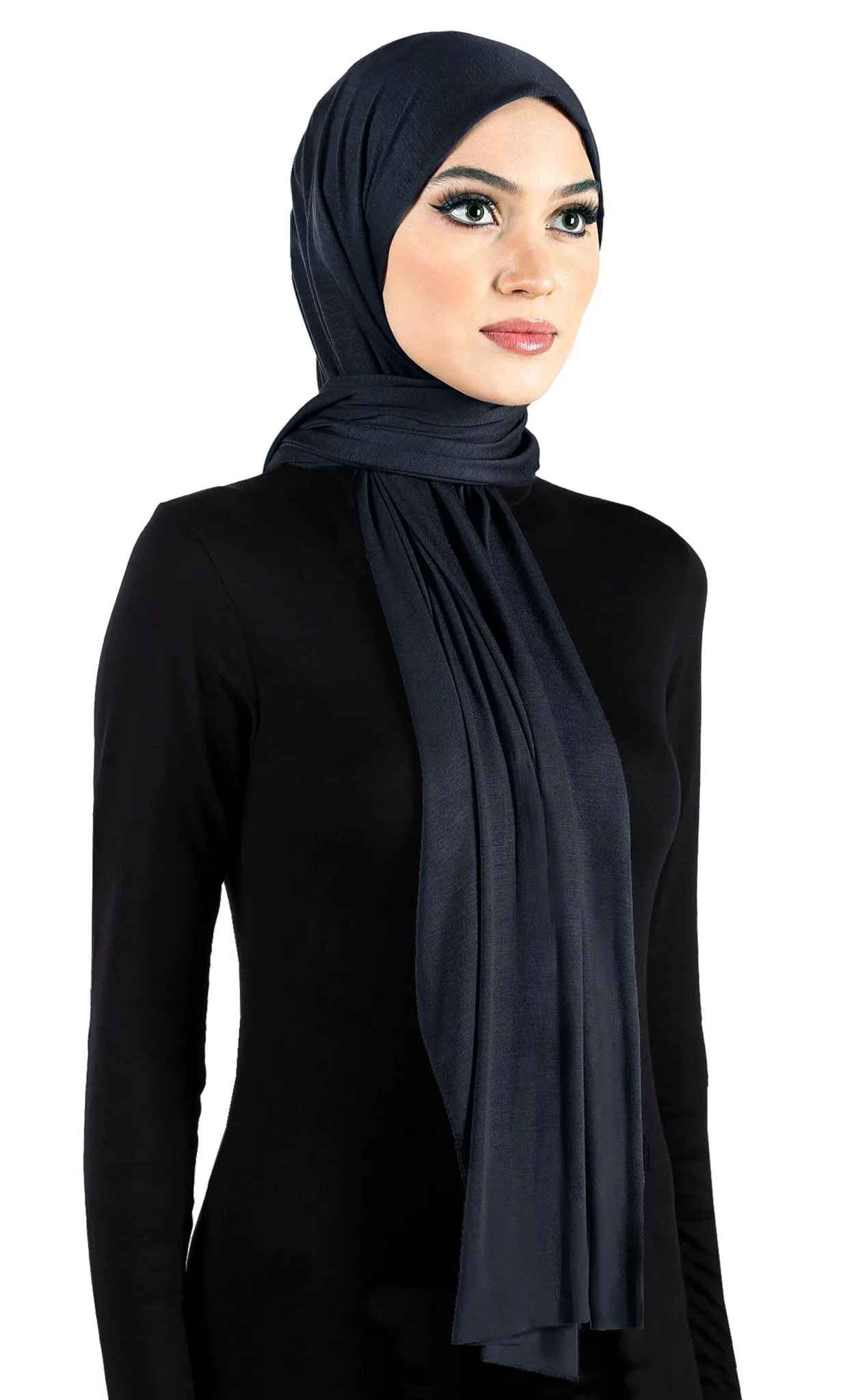 Cotton Jersey Hijab Extra Long Soft Stretchy Shawl 78" x 30" Rectangle