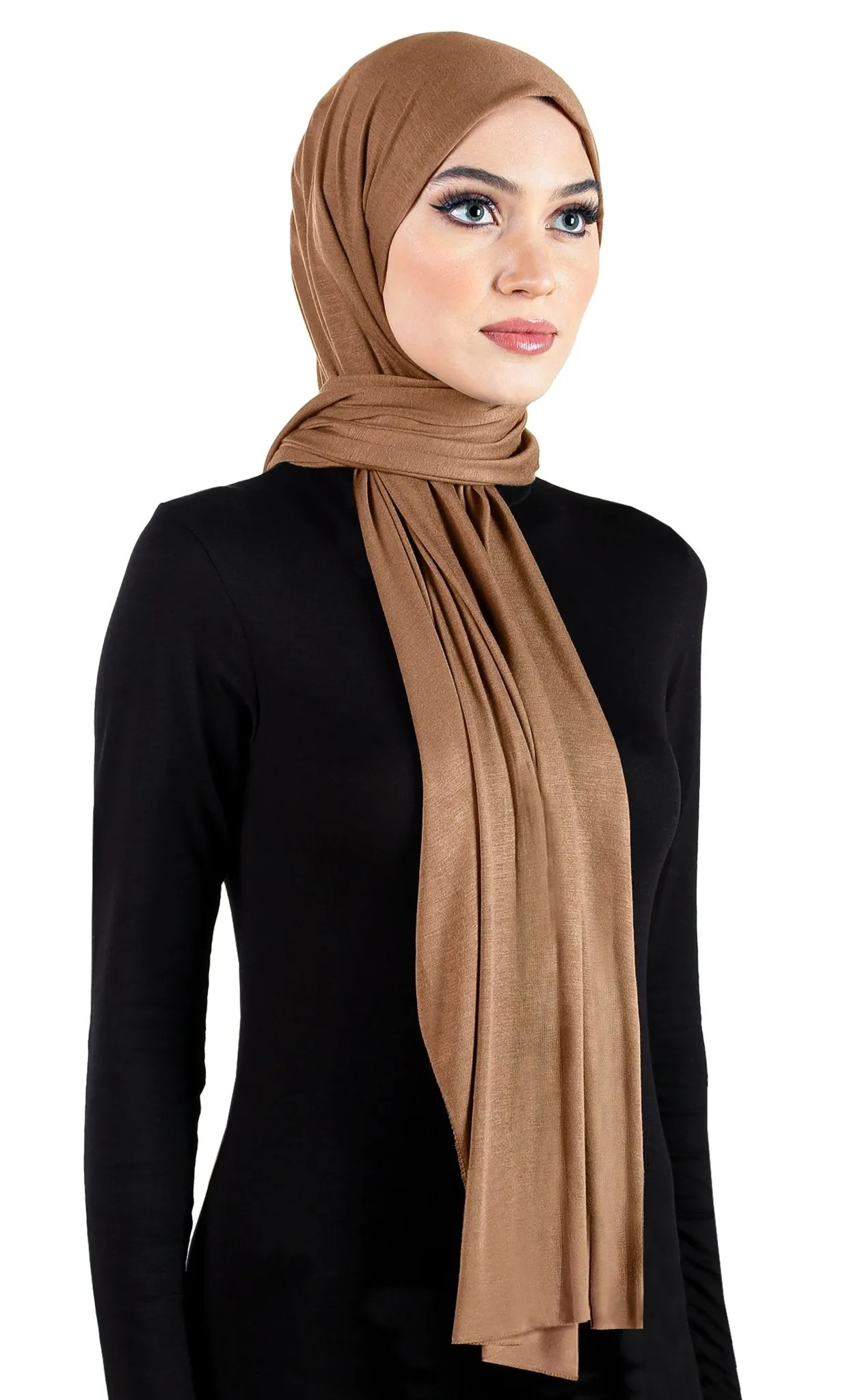 Cotton Jersey Hijab Extra Long Soft Stretchy Shawl 78" x 30" Rectangle