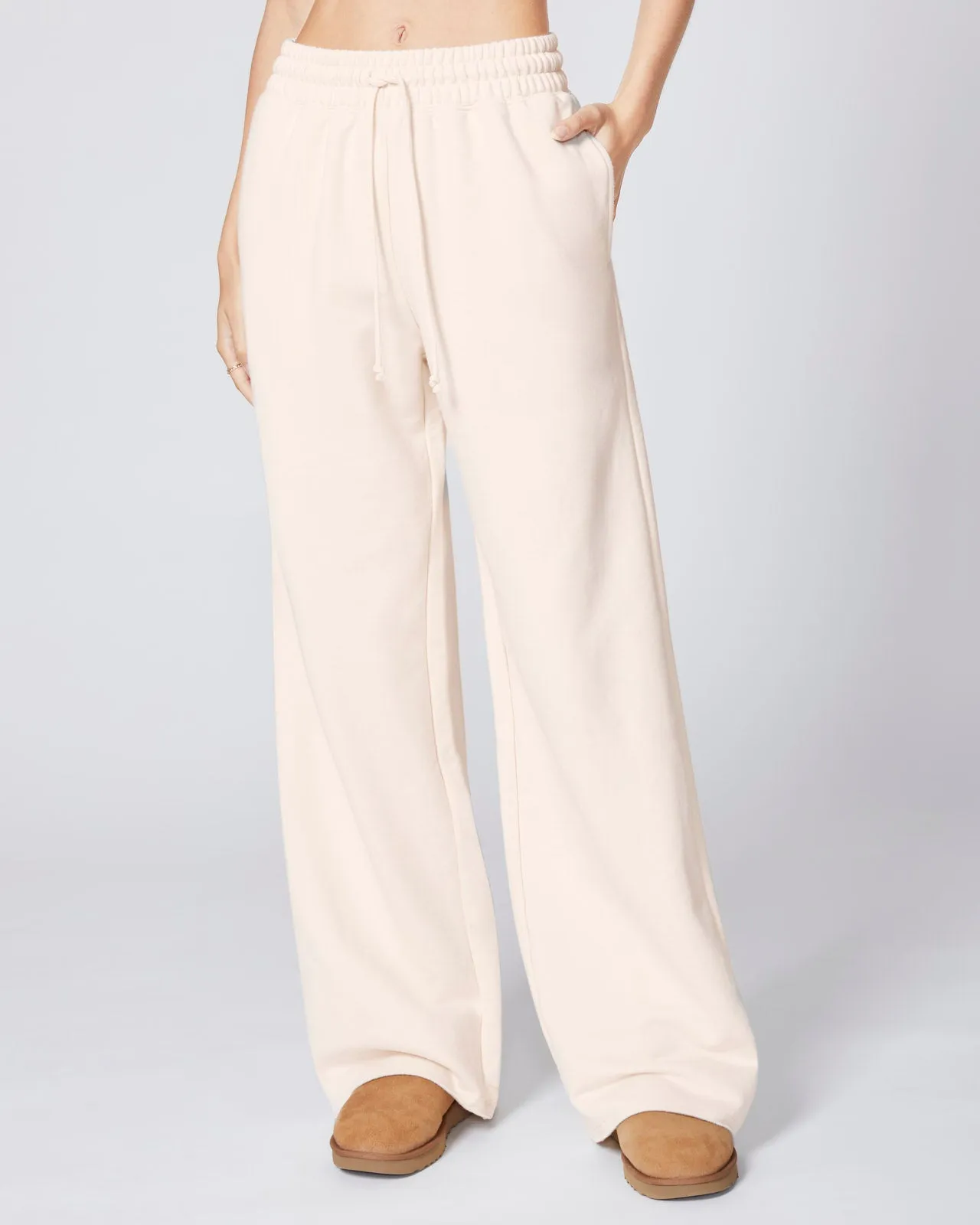 Cozy Crush Mineral Wash Wide Leg Sweatpant