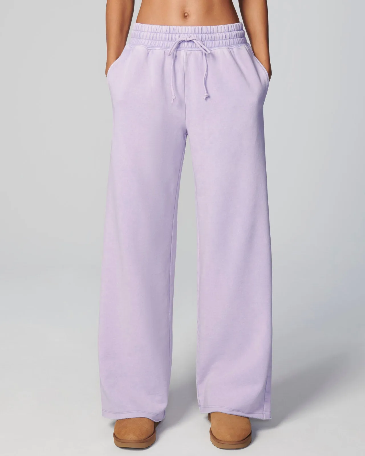 Cozy Crush Mineral Wash Wide Leg Sweatpant