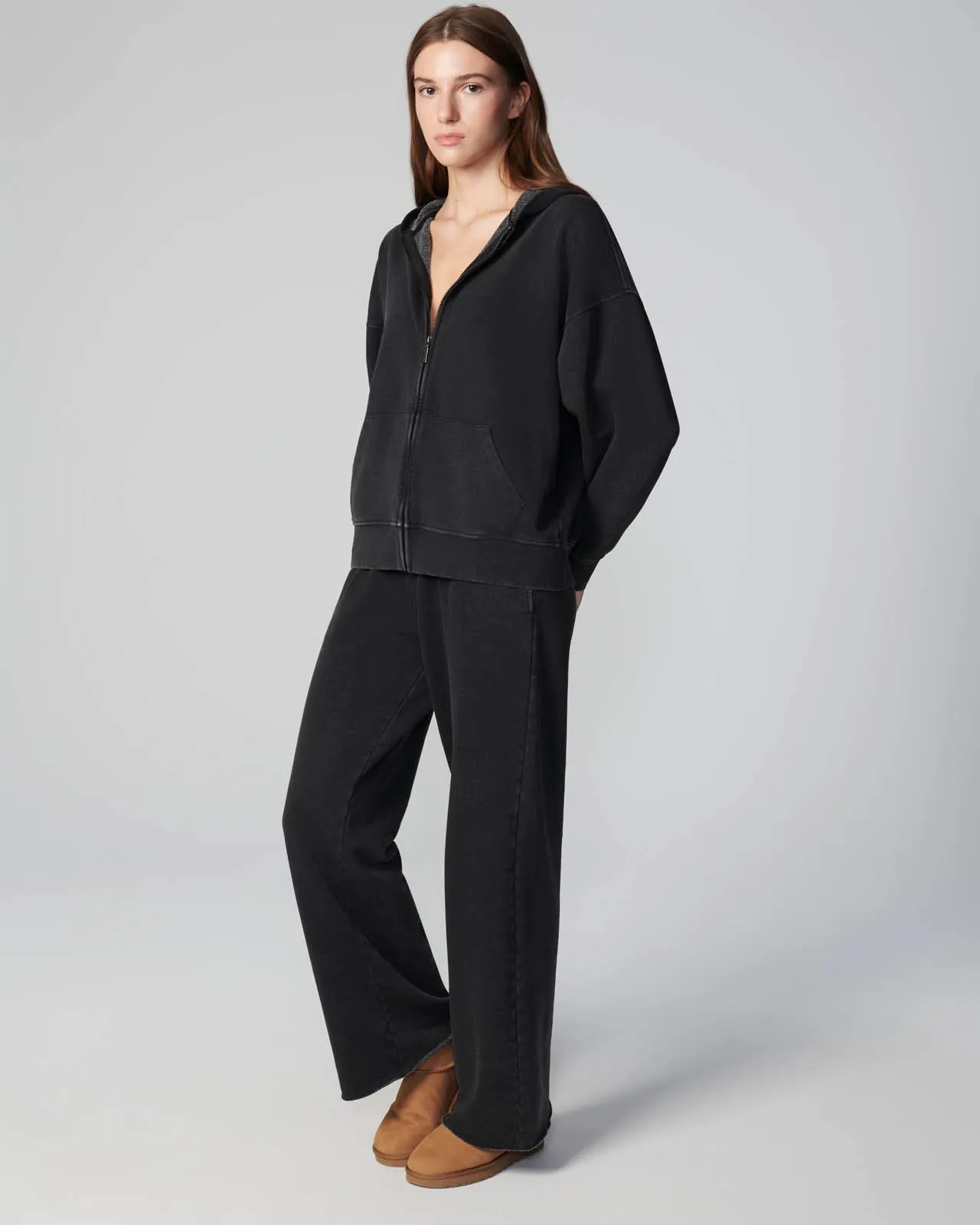 Cozy Crush Mineral Wash Wide Leg Sweatpant