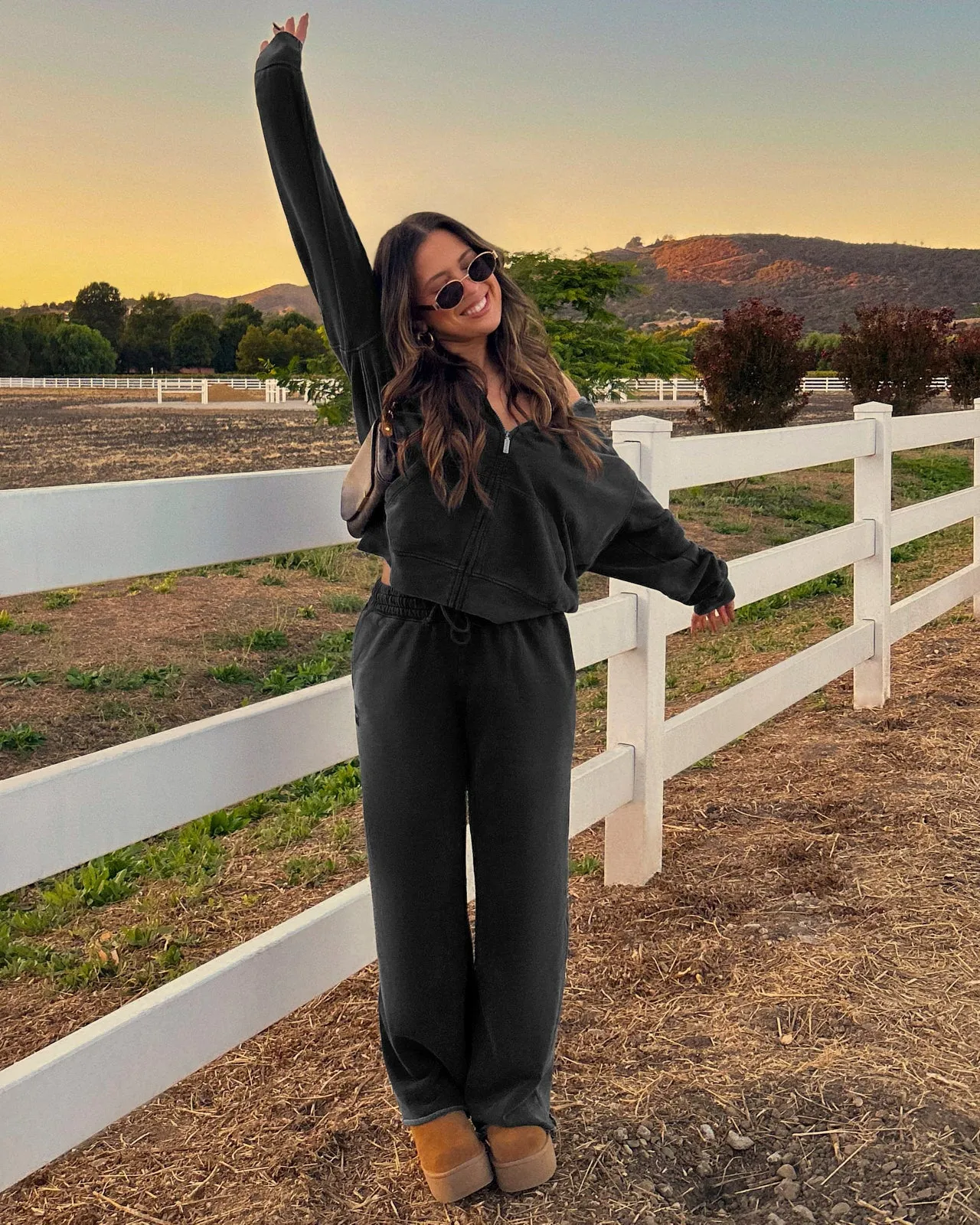 Cozy Crush Mineral Wash Wide Leg Sweatpant