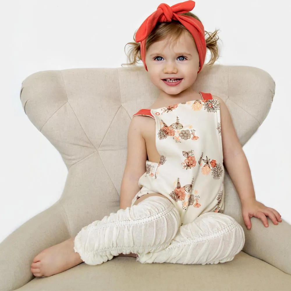 Cream Rouched Leg Warmers | Newborn or One Size
