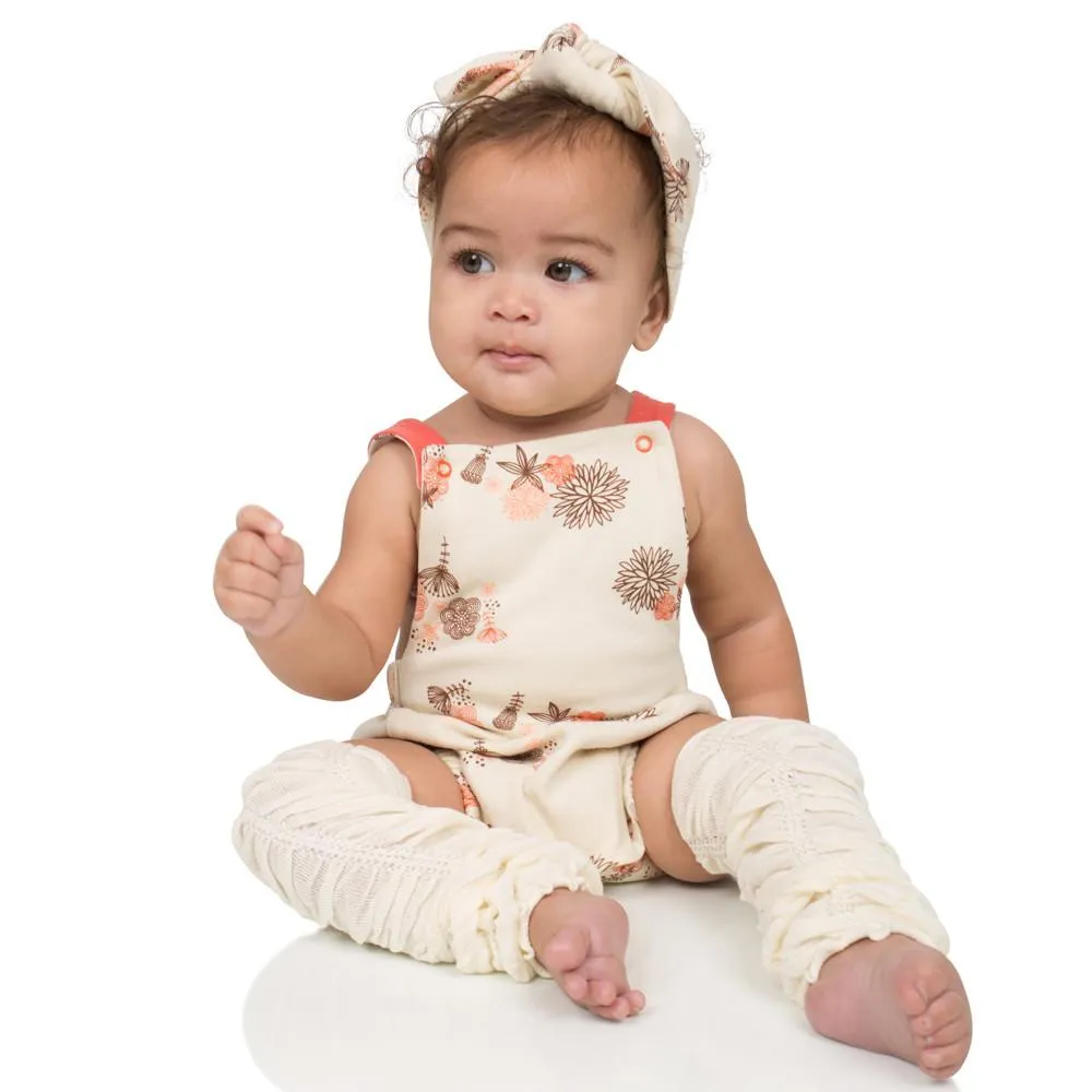Cream Rouched Leg Warmers | Newborn or One Size