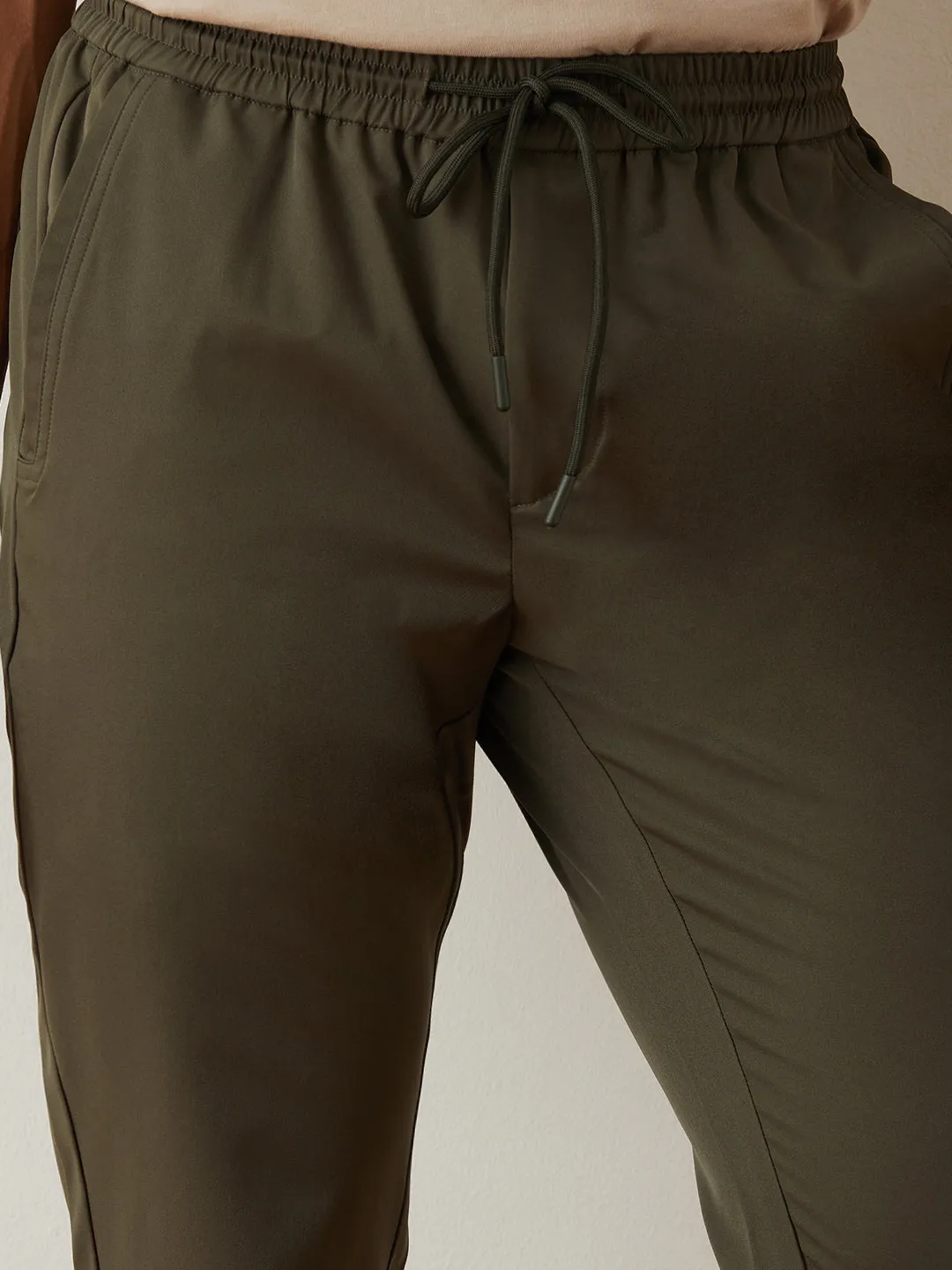 Forest Green Plain Joggers