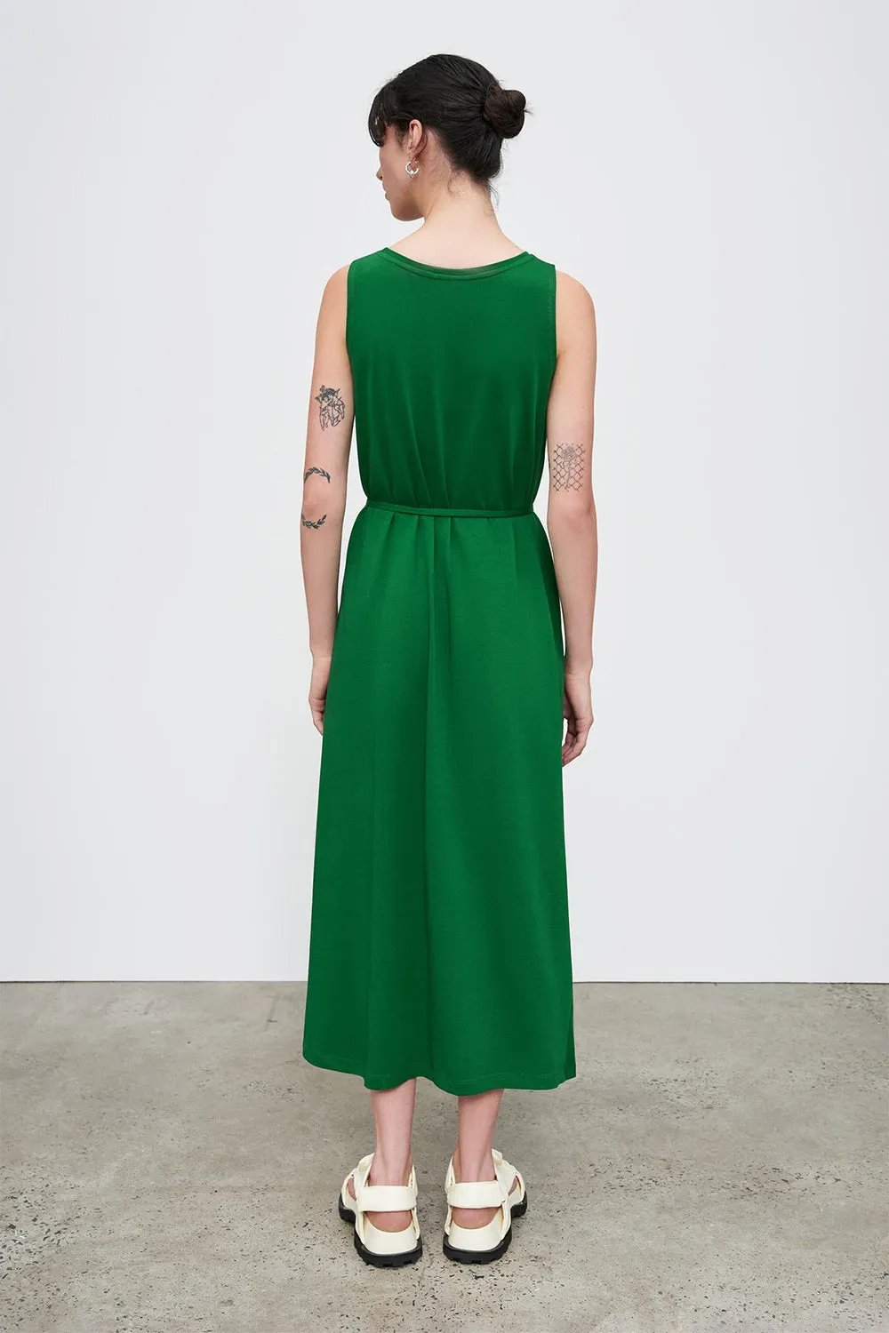 Gilded Glamour Green Dress