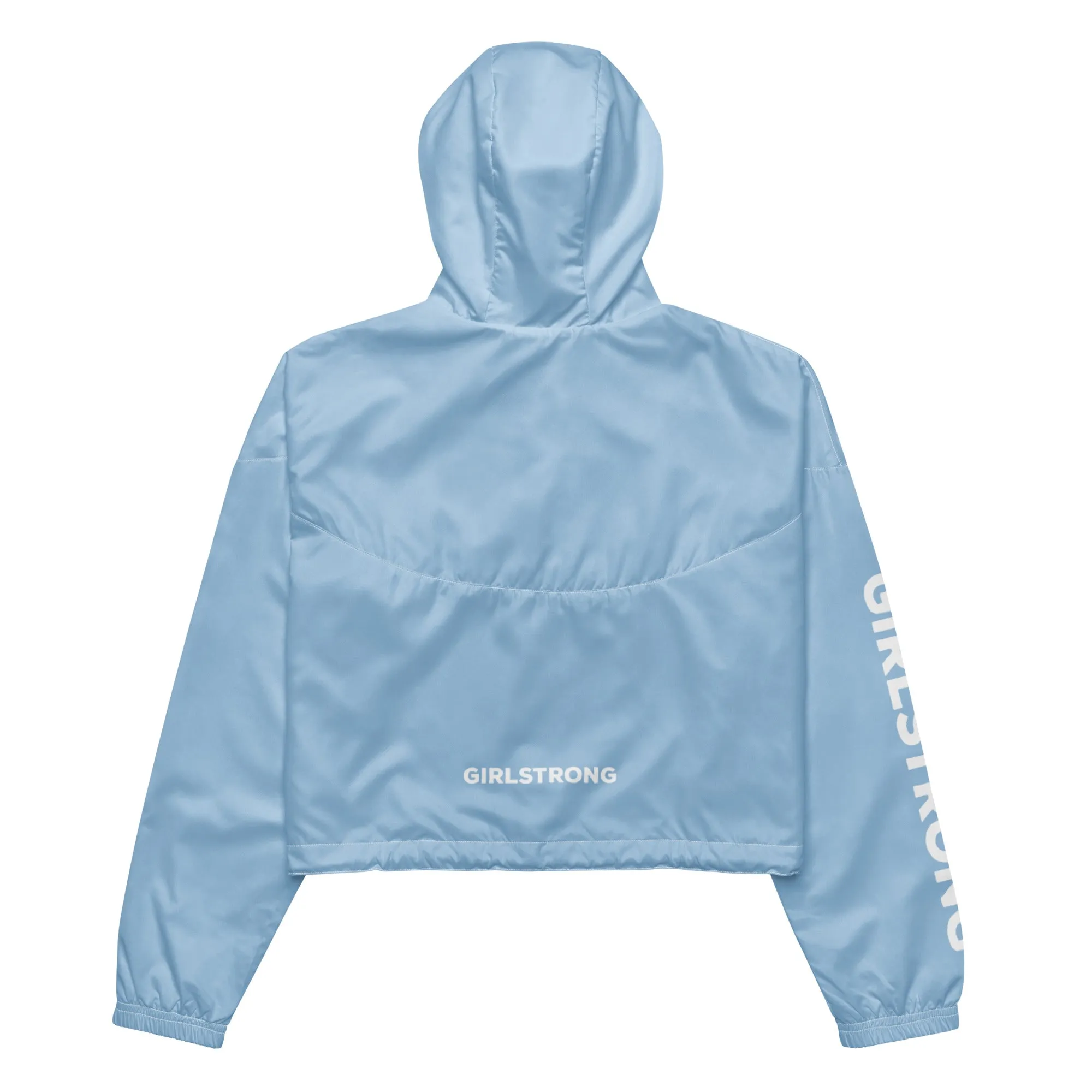 GIRLFRIEND PULLOVER CROP WINDBREAKER BABE BLUE GIRLSTRONG