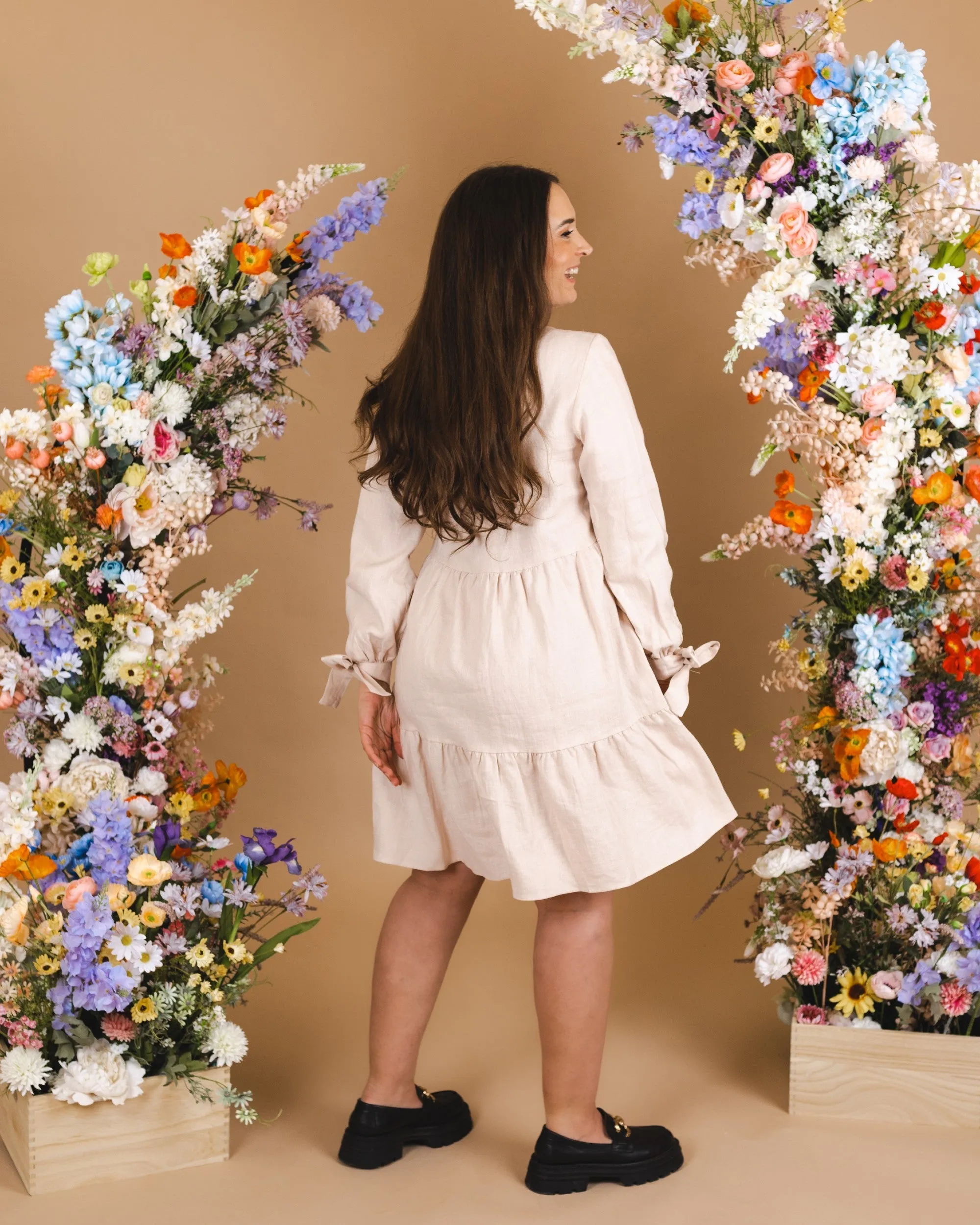 Hailey Dress Sandshell Beige