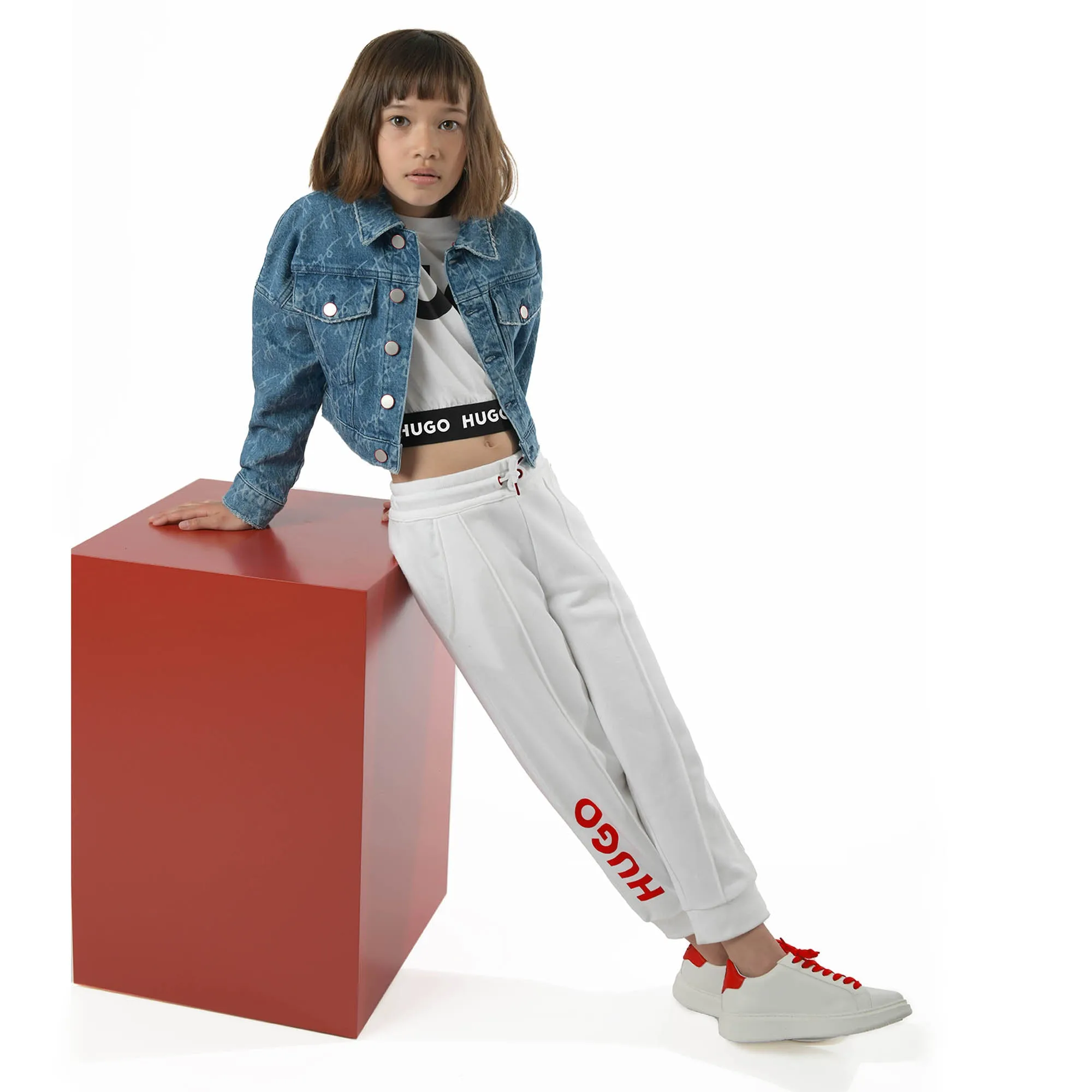 Hugo White Sweatpants