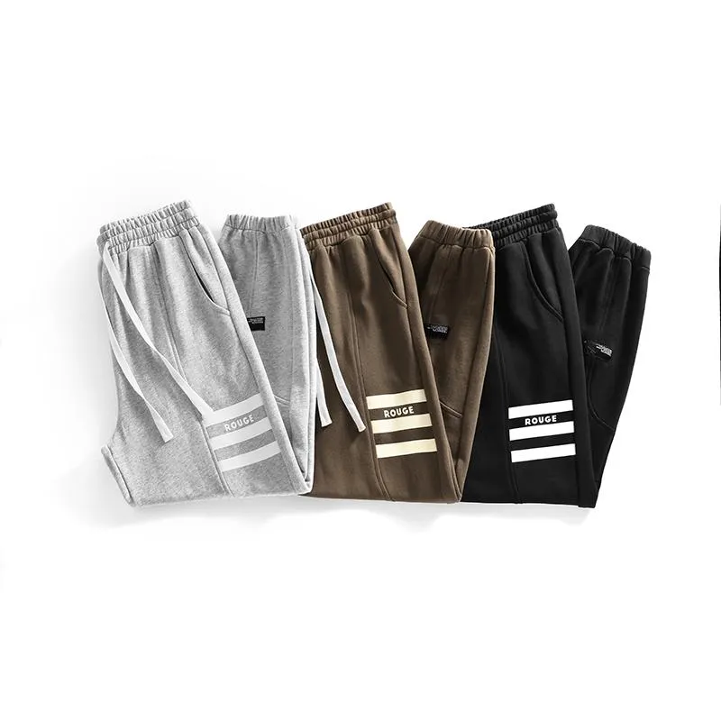 Loose Fit Knitted Tapered Drawstring Sweatpant