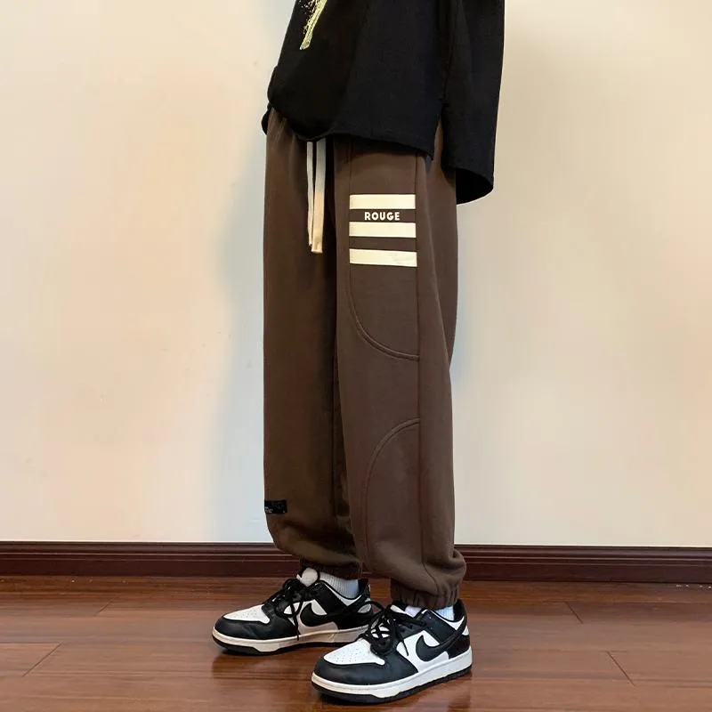 Loose Fit Knitted Tapered Drawstring Sweatpant