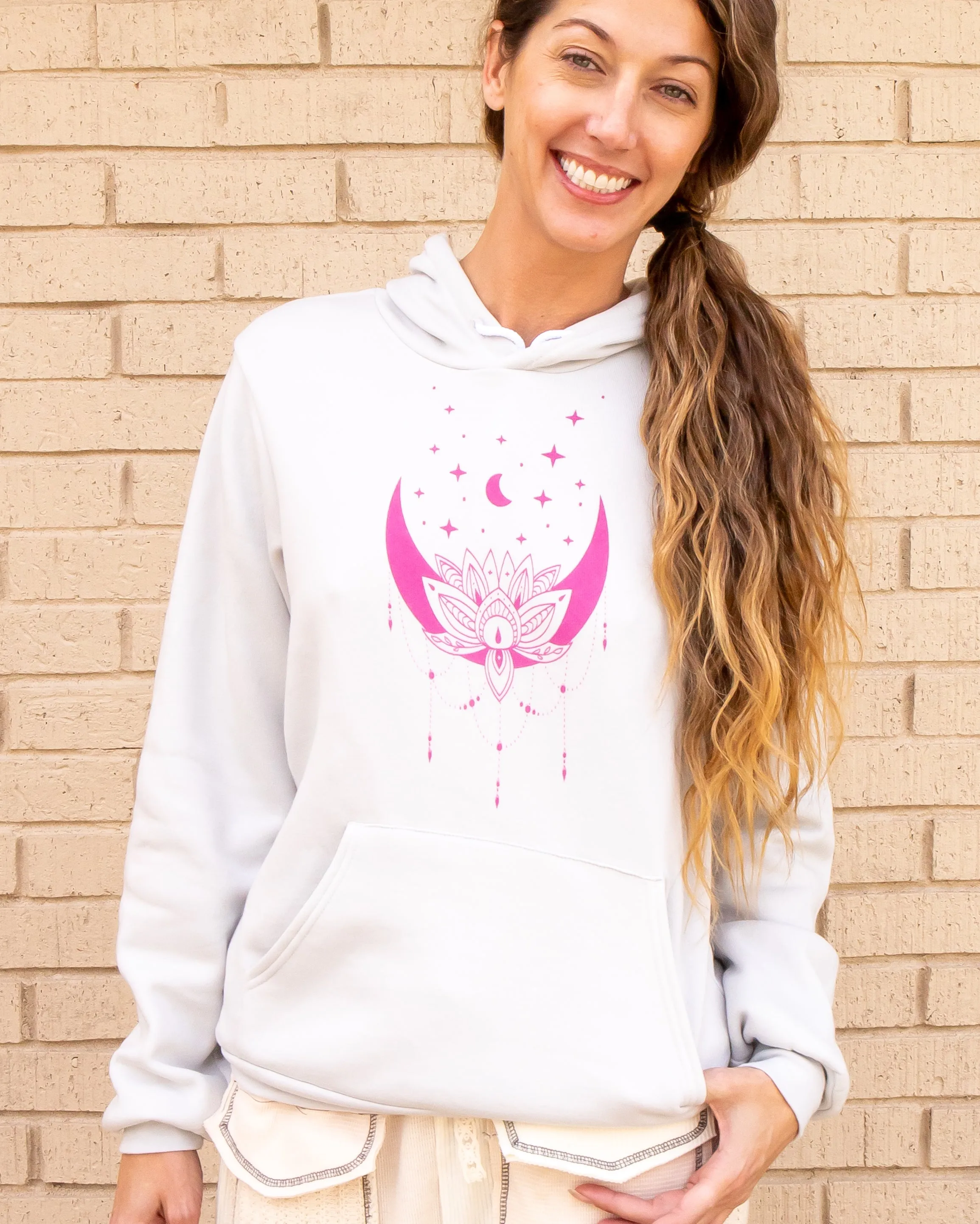 Lotus Moon - Pebble Pullover Hoodie