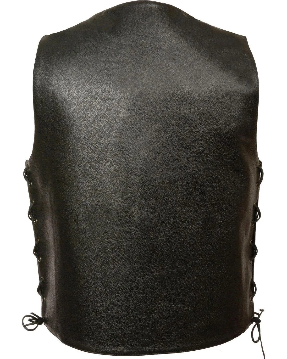 Men's Side Lace Vest In Black