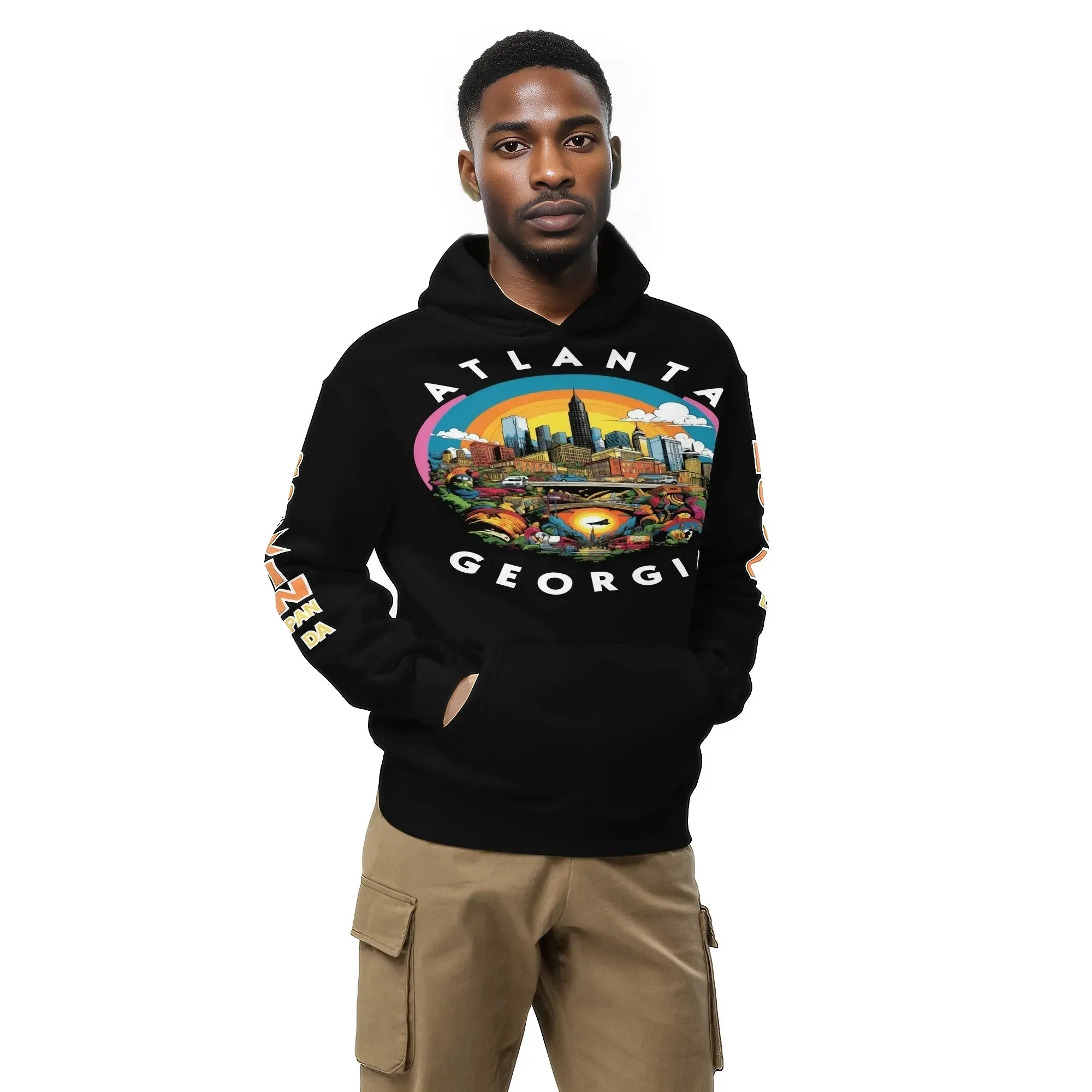 MLK Atlanta Cityscape Unisex Oversized Hoodie