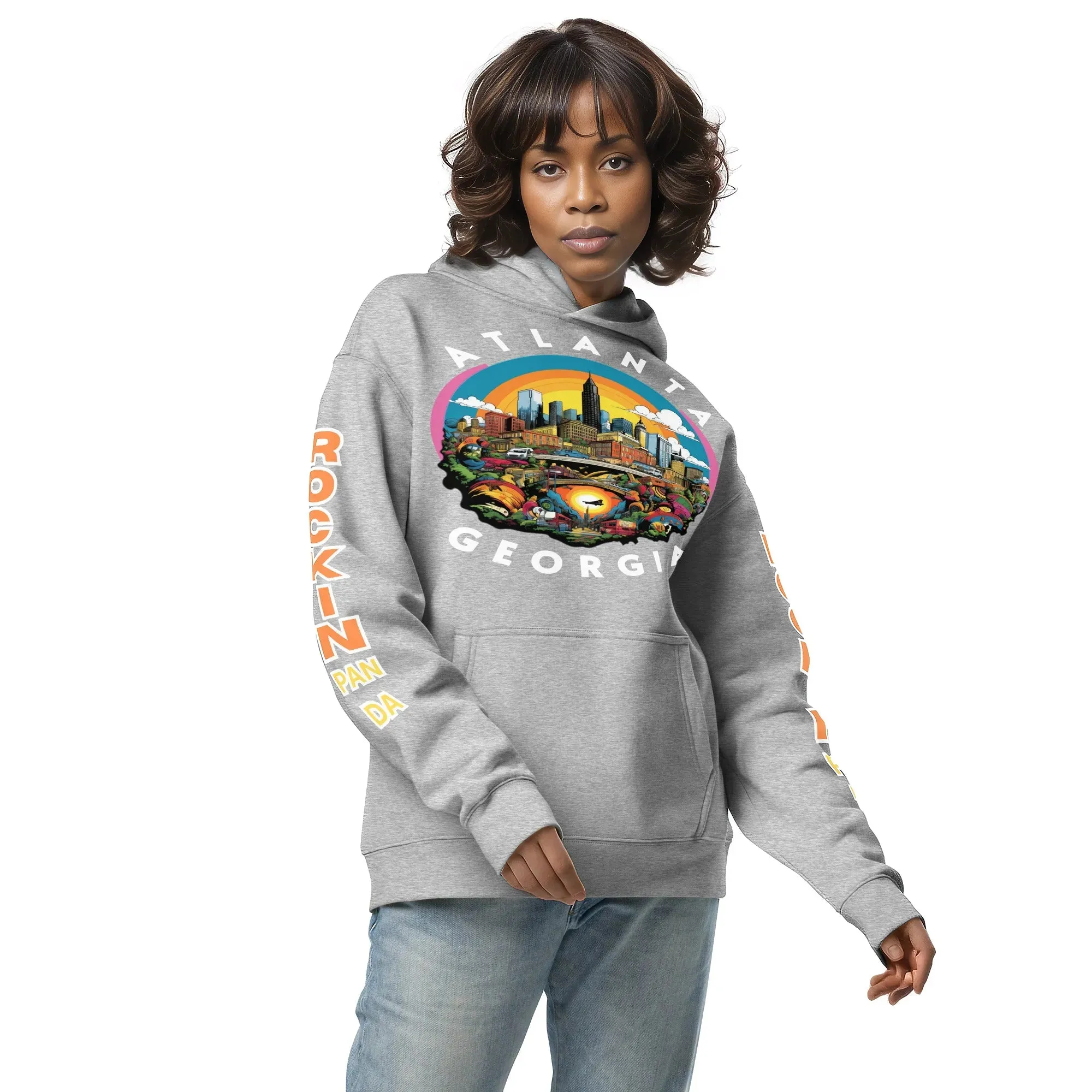 MLK Atlanta Cityscape Unisex Oversized Hoodie