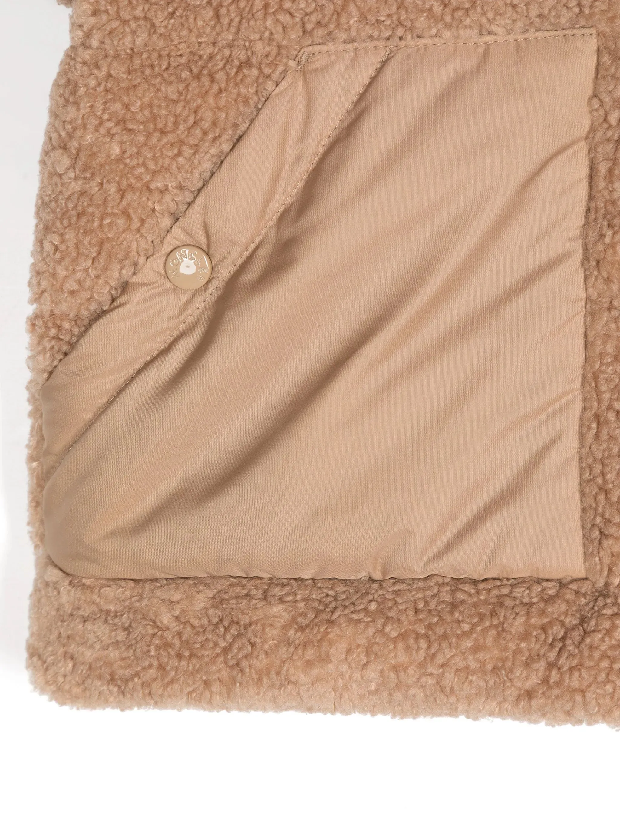 MONCLER KIDS Boys Audrieu Teddy Padded Jacket Brown