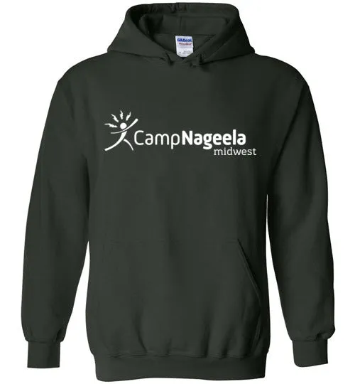Nageela Midwest Heavy Blend Hoodie White Logo
