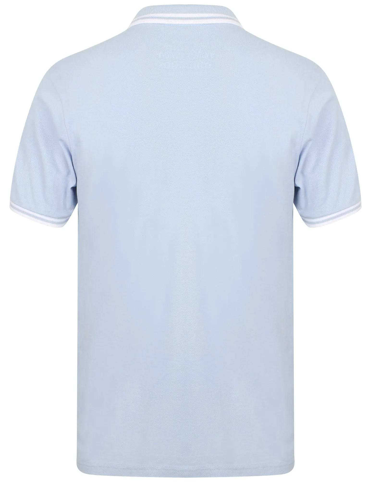 Nova Cotton Pique Polo Shirt In Baby Blue - South Shore