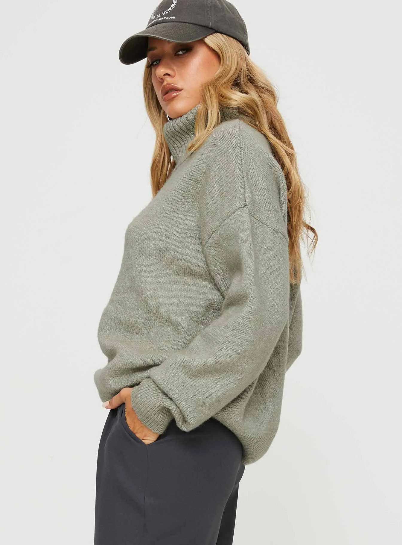 Oswin Turtleneck Sweater Green