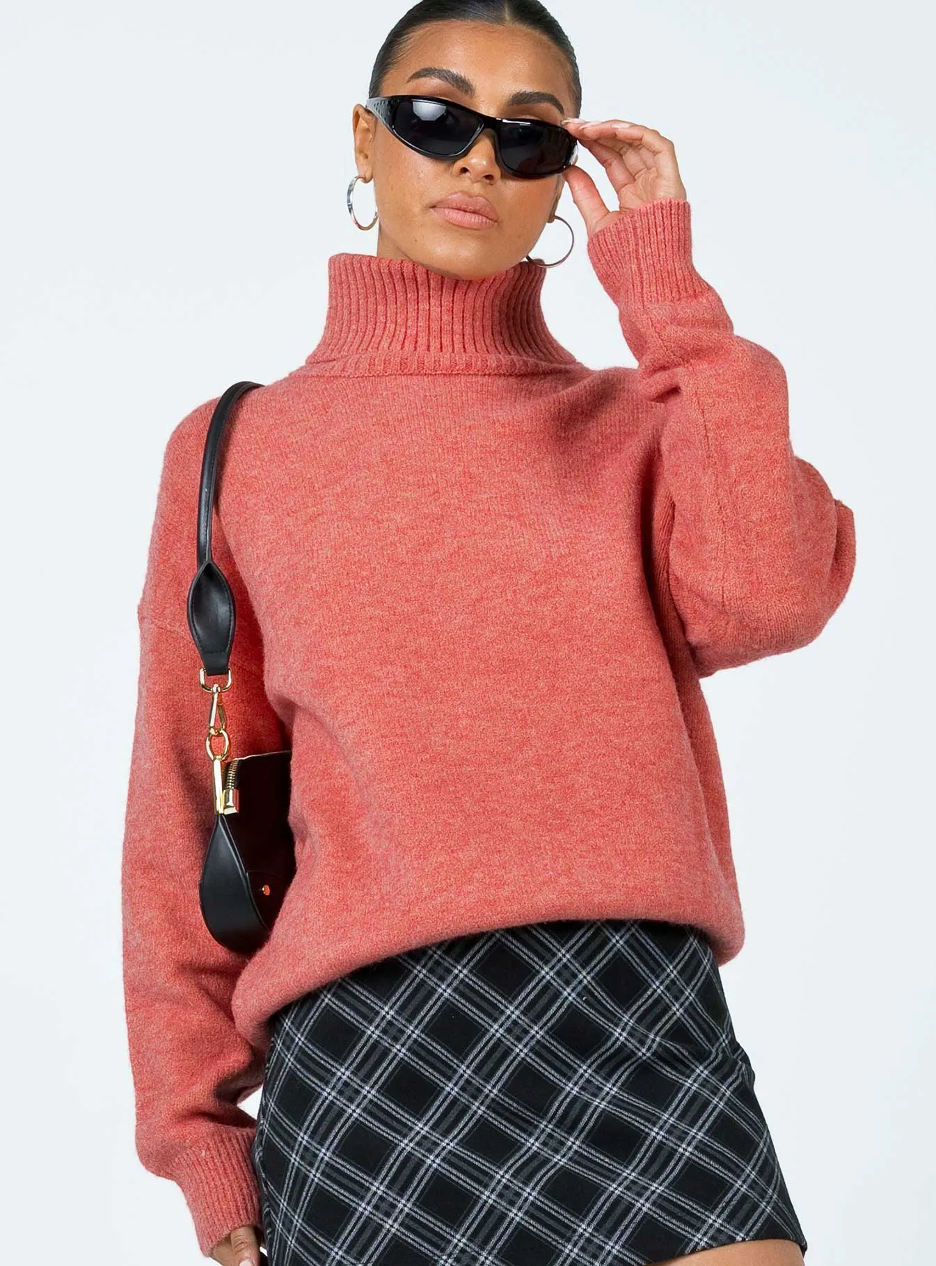 Oswin Turtleneck Sweater Orange