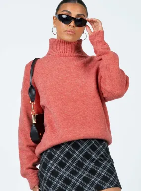 Oswin Turtleneck Sweater Orange
