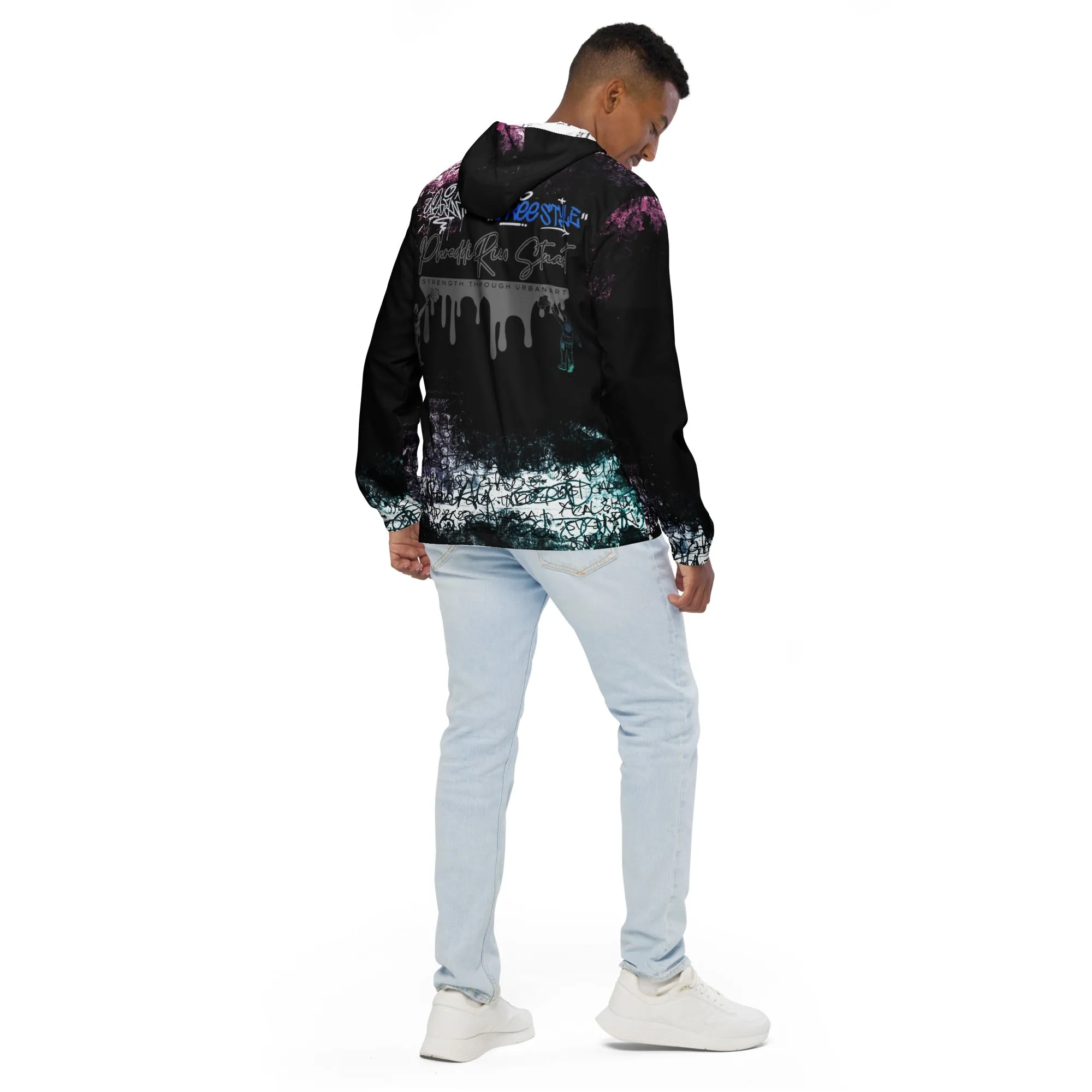 PhreddiRico Stuart Graffiti Men’s windbreaker