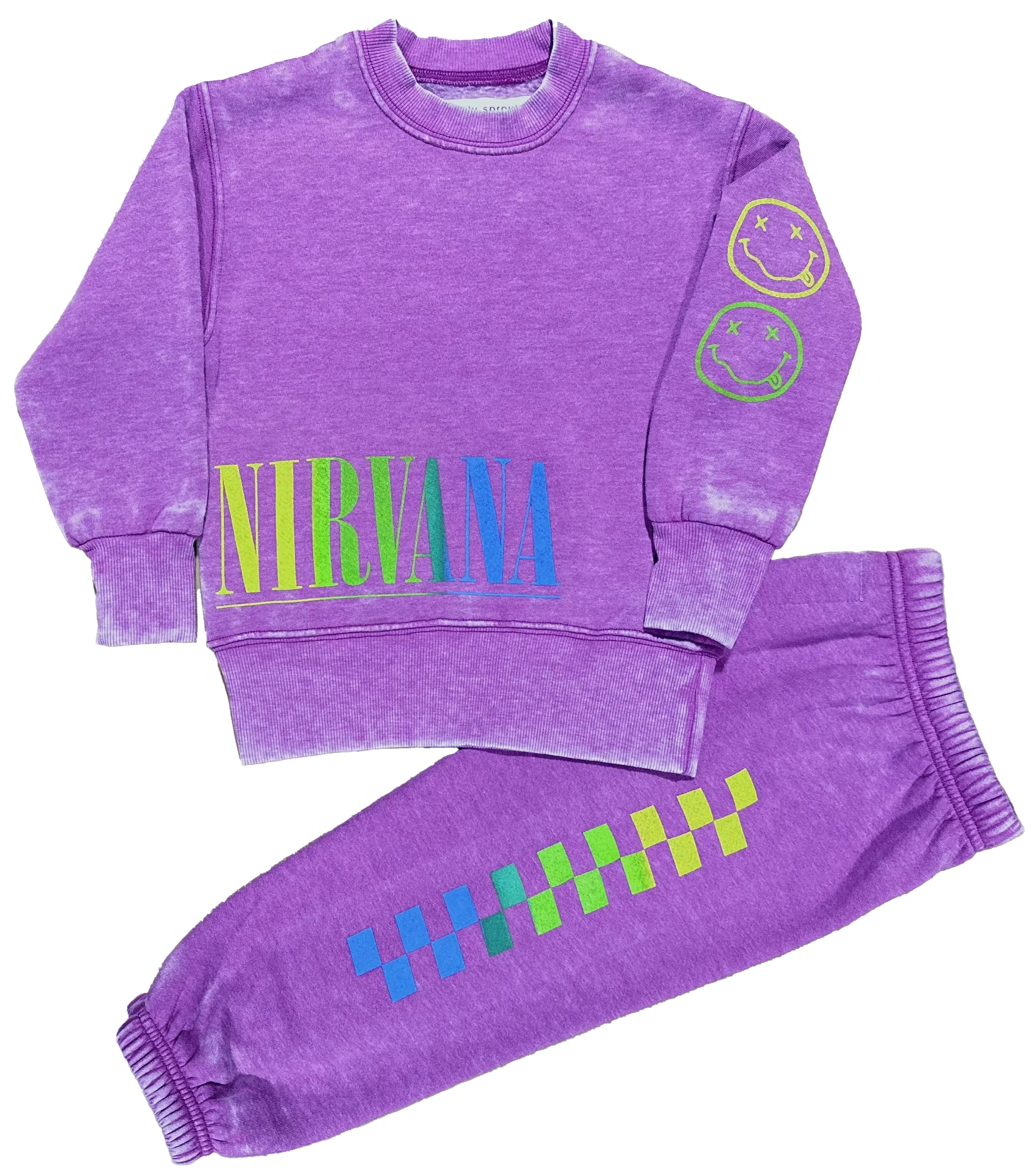 Rainbow checker Nevermind Sweatpants