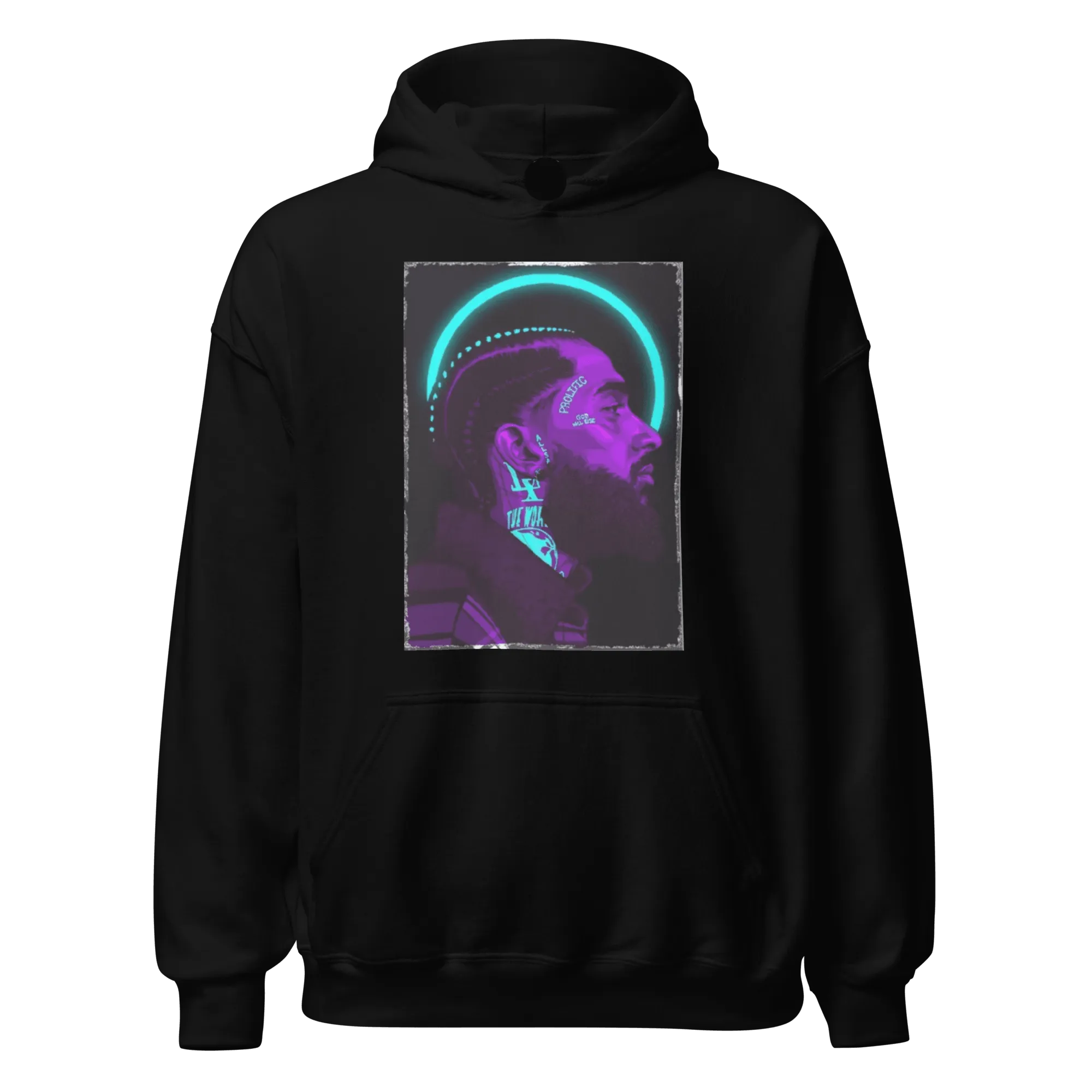 Rap Artist Hoodie Hussle The King Blended Cotton Unisex Pullover