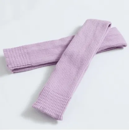 Step over the knee and pile up leg warmers