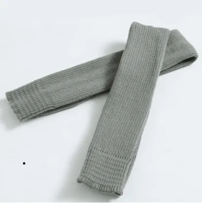 Step over the knee and pile up leg warmers