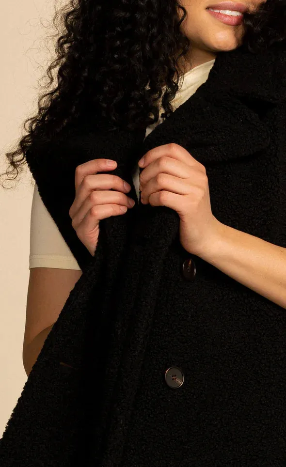 Teddy Vest Black